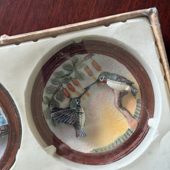 Decorative 6 bird plates, new in box , charming - Picture 4 of 7